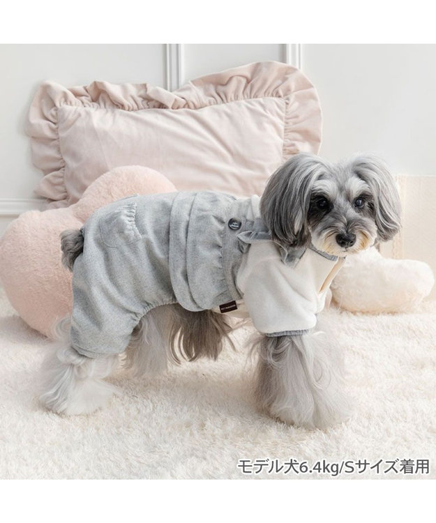 PET PARADISE ペットパラダイス ノエル パンツつなぎ 小型犬 グレー