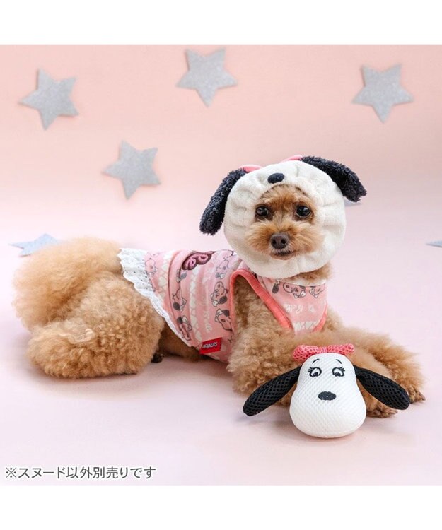 PET PARADISE スヌーピー ベル スヌード 4S~3S/SS~S 小型犬 ホワイト