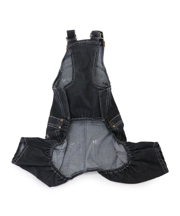 PET PARADISE Lee デニム オーバーオール 《ブラック》 中型犬 大型犬 ブラック