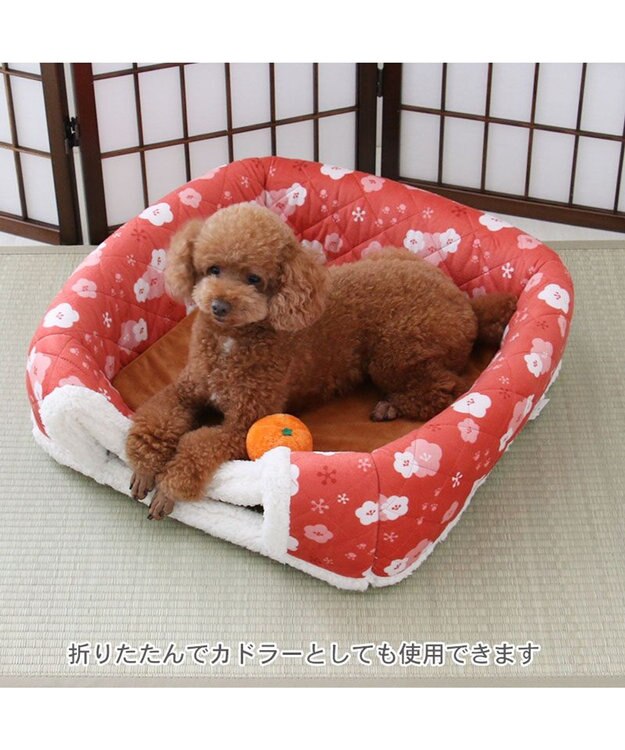 PET PARADISE ペットパラダイス キルトこたつハウス 50cm 赤