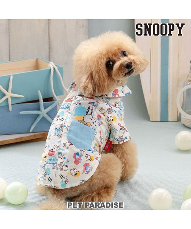 PET PARADISE スヌーピー アロハシャツ 《アイス柄》 小型犬 ホワイト