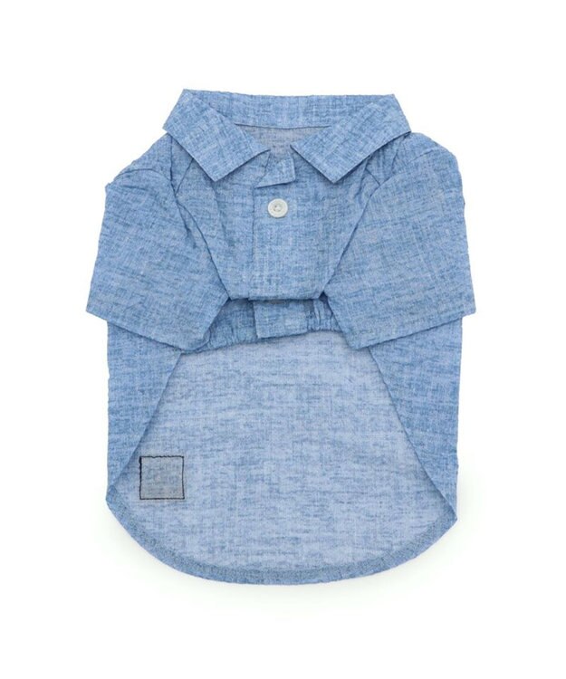 PET PARADISE J.PRESS 杢 ウェーブシャツ 《水色》 小型犬 ライトブルー