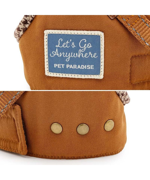 PET PARADISE ペットパラダイス ツイルベストハーネス ＳＭ ブラウン