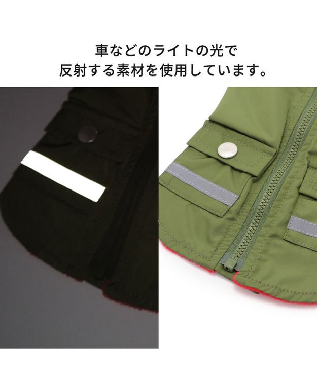 PET PARADISE 犬の服 犬 服 秋冬 J.PRESS ウィンド ベスト 【小型犬】 カーキ