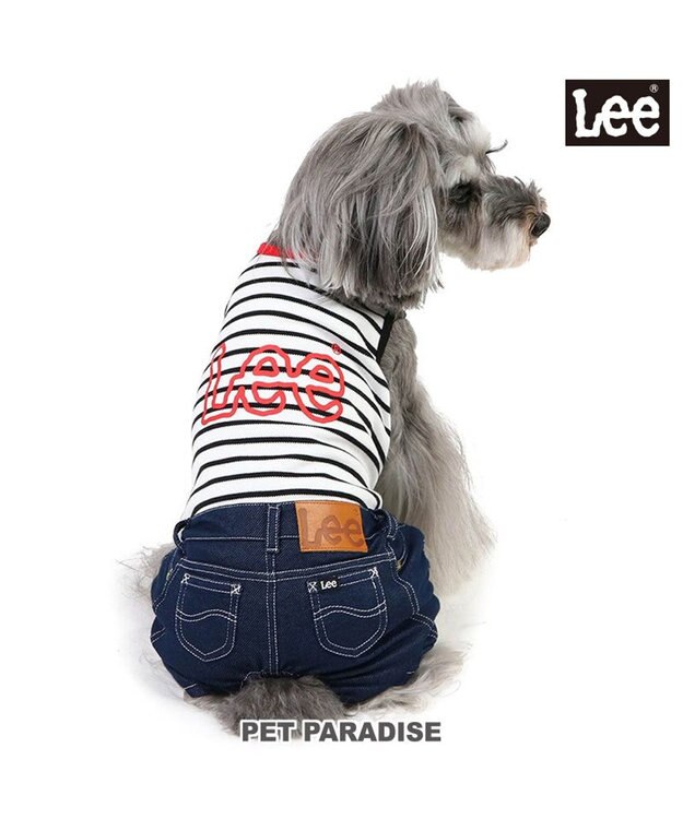 PET PARADISE Lee パンツつなぎ 《鹿子ボーダー》 小型犬 鹿子ボーダー