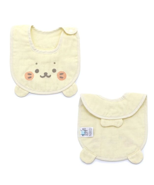 Mother garden しろたん 顔ぼん ガーゼスタイ 6重ガーゼ -