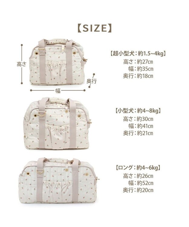 PET PARADISE ペットパラダイス あごのせキャリーバッグ 《チューリップ柄》 小型犬 約4～8kg チューリップ柄