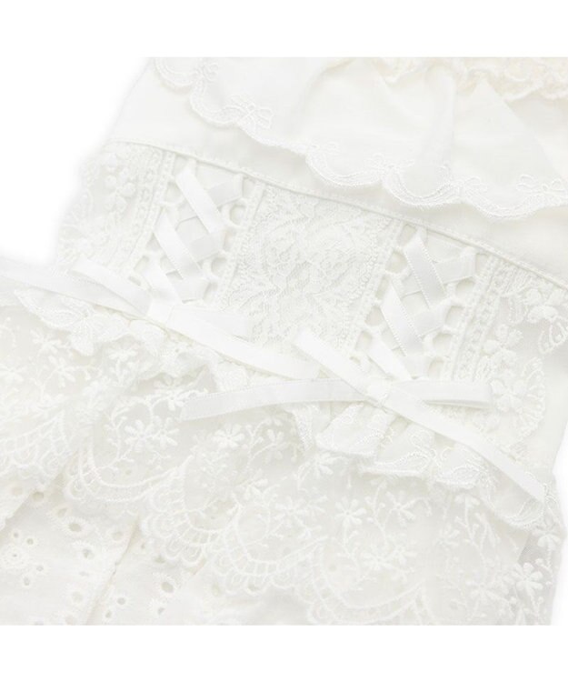 PET PARADISE cherircouture レースフリル ワンピース 小型犬 ホワイト