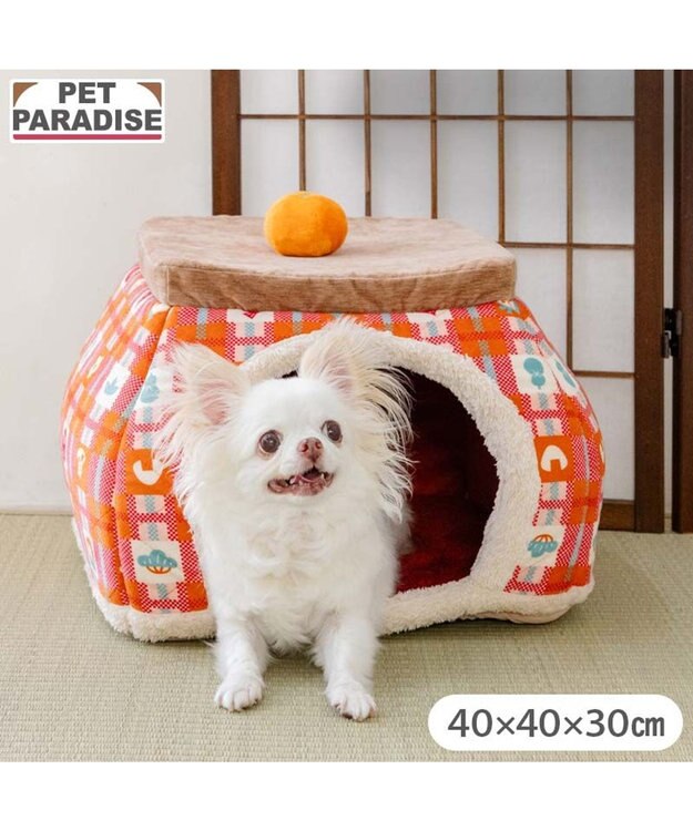 PET PARADISE ペットパラダイス ポカポカ こたつ ハウス Ｍ （40cm） レッド