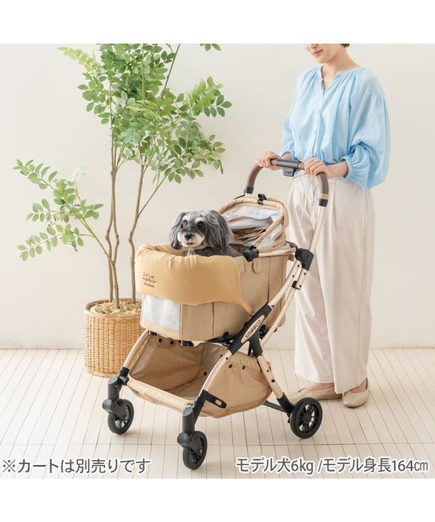 PET PARADISE ペットパラダイス クール カート用 クッション 《ナチュラル柄》 ベージュ