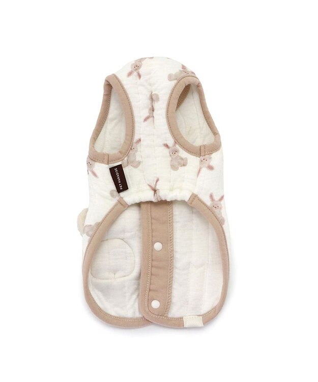 PET PARADISE ペットパラダイス  ふわりとキルトベスト うさぎ柄 小型犬 白~オフホワイト