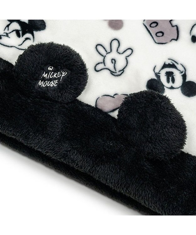 PET PARADISE ディズニー ミッキーマウス 白黒 筒型寝袋 Ｓ ブラック