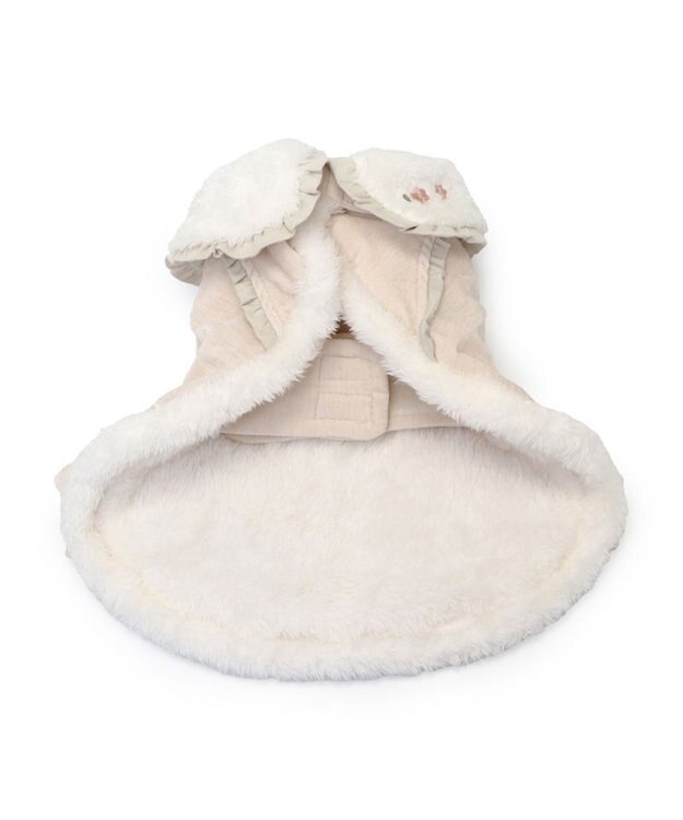 PET PARADISE ペットパラダイス フリルポンチョ 《ホワイト》  超小型犬 小型犬 ホワイト