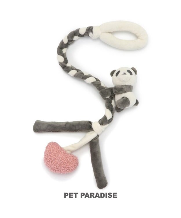 PET PARADISE  ペットパラダイス  編みロープトイ 《パンダ》 グレー