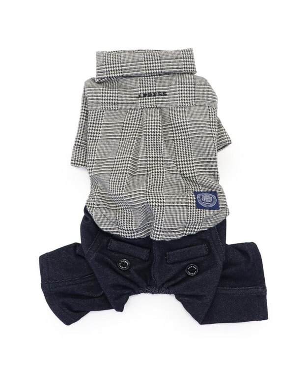 PET PARADISE J.PRESS パンツ つなぎ 《グレンチェック》 小型犬 グレンチェック