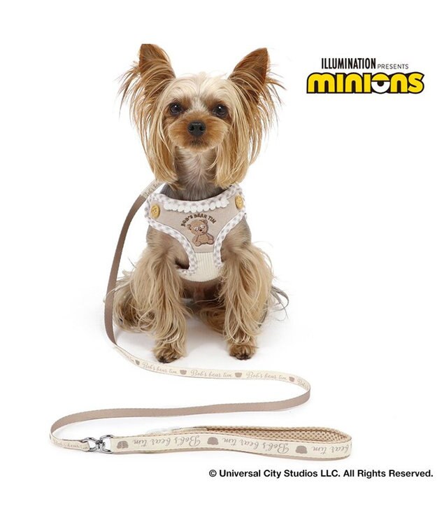 PET PARADISE ミニオン ティム リード付きハーネス  《チェック柄》  Ｓ 小型犬 チェック柄