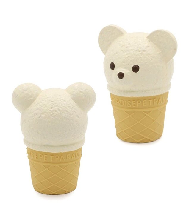 PET PARADISE ペットパラダイス くまアイス トイ オフホワイト