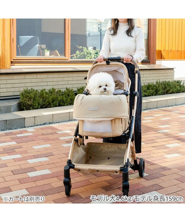 PET PARADISE ペットパラダイス カート用 クッション くすみカラー《ベージュ》 ベージュ