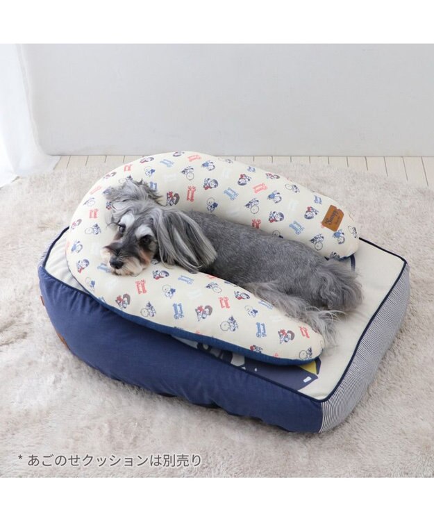 PET PARADISE スヌーピー makokoro 寝そべりベッド -