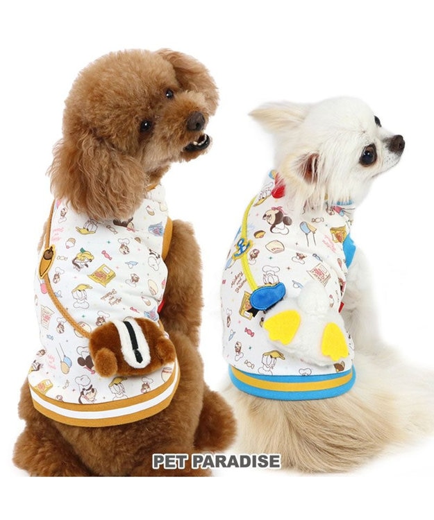 PET PARADISE ディズニー チップとデール トレーナー 《パーティ柄》 小型犬 ドナルドダック90周年 チップとデール