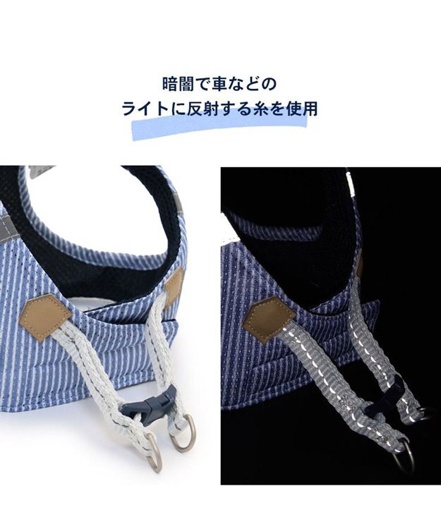 PET PARADISE 犬 ハーネス メッシュ ベスト ハーネス 【４Ｓ~３Ｓ】小花柄 ／マリン柄 マリン