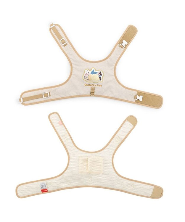 PET PARADISE リサとガスパール 保冷剤付き クール ハーネス 《シトラス柄》 ３Ｓ 小型犬 ベージュ