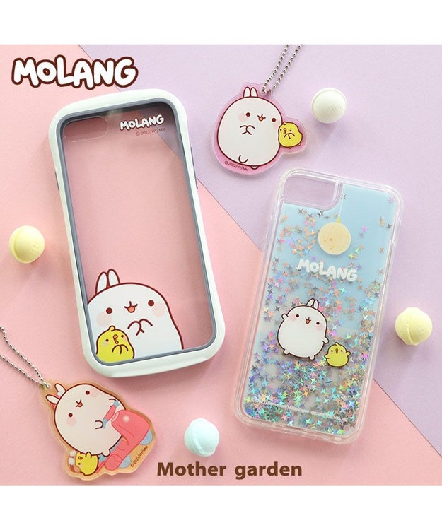 Mother garden マザーガーデン MOLANG モラン アイフォンケース ダンス柄・クリア iphone SE3/SE2/8/7 対応 ダンス柄