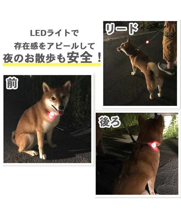 犬 散歩 夜 光る スヌーピー LED お散歩ライト / PET