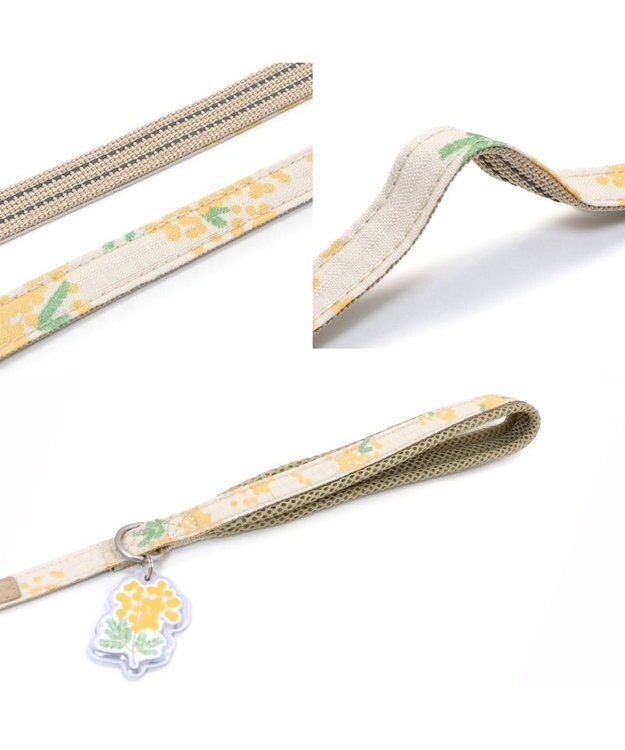 PET PARADISE ペットパラダイス スリム ハーネス＆リード 《ミモザ柄》 SS 小型犬 ミモザ柄