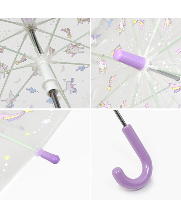 Mother garden マザーガーデン 透明 長傘 子供用 50㎝ 《 ユニコーン / 野いちご 》 ユニコーン