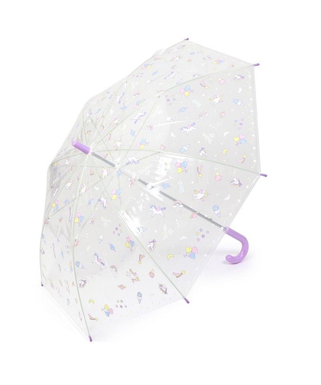 Mother garden マザーガーデン 透明 長傘 子供用 50㎝ 《 ユニコーン / 野いちご 》 ユニコーン