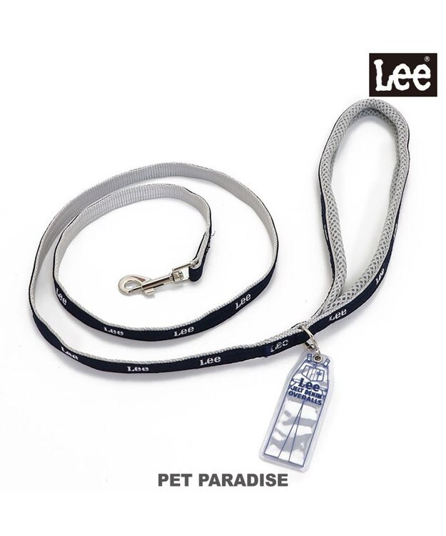 PET PARADISE Ｌｅｅ反射 チャーム付きリード 紺【ＳＳ～Ｓ】 紺（ネイビー・インディゴ）