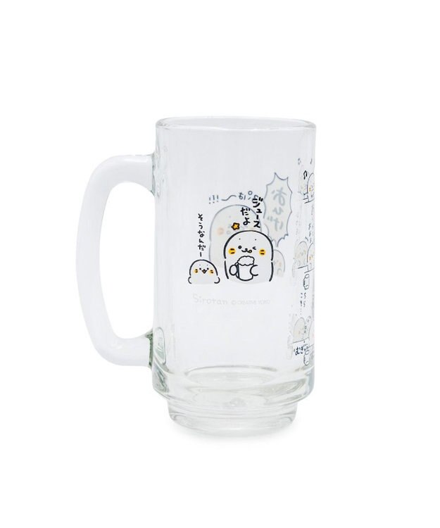 Mother garden しろたん ジョッキ　350ml 《おひげ》 単品 おひげ