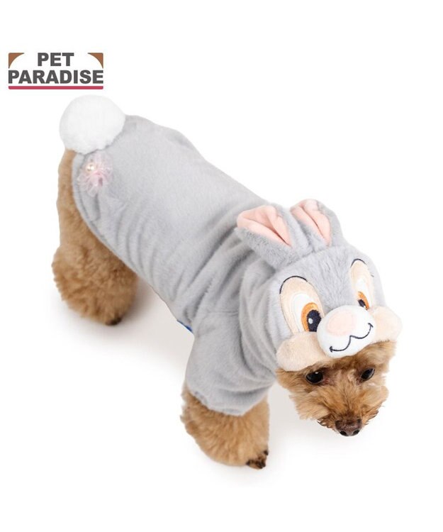 PET PARADISE ディズニー とんすけ なりきりパーカー 小型犬 グレー
