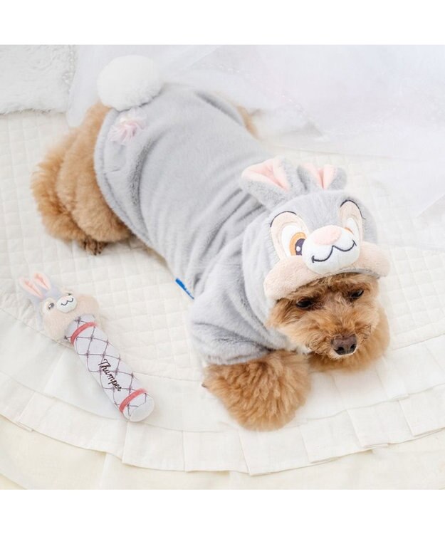 PET PARADISE ディズニー とんすけ なりきりパーカー 小型犬 グレー