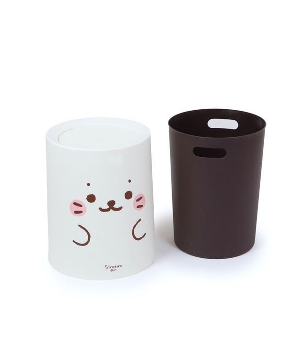 ぽこたん しろたん 顔ぼん ダストボックス 大 《12L》 ゴミ箱 / Mother