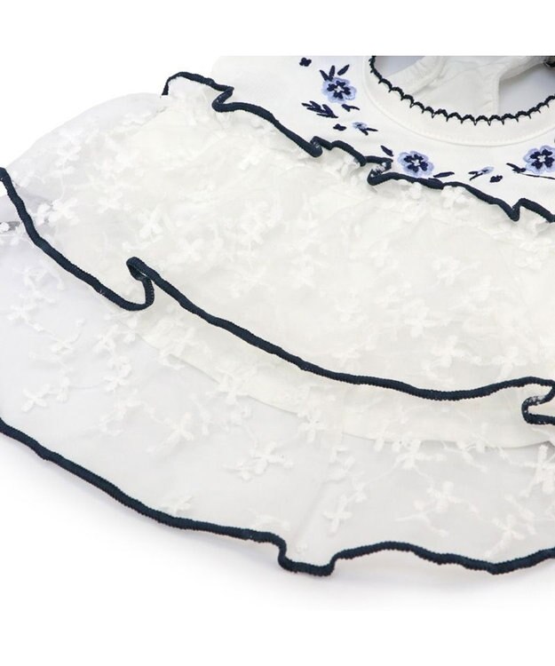 PET PARADISE ペットパラダイス 接触冷感 刺繍ワンピース 中型犬 大型犬 ホワイト×ブラック