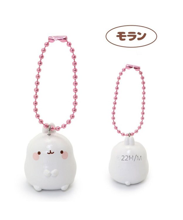 Mother garden マザーガーデン MOLANG モラン お座り ミニキーホルダー 《モラン / リボン / バカンス / ケーキ / ピウピ》 プチキーホルダー ピウピウ