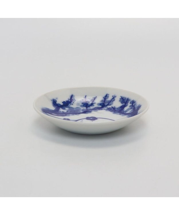 Mother garden しろたん 和食器 旅柄 豆皿 1 枚《梅柄》 梅柄