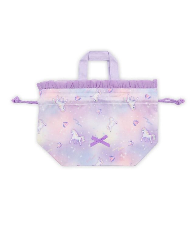 Mother garden マザーガーデン ユニコーン ランチ巾着 《ぷっくり柄》 ぷっくり柄
