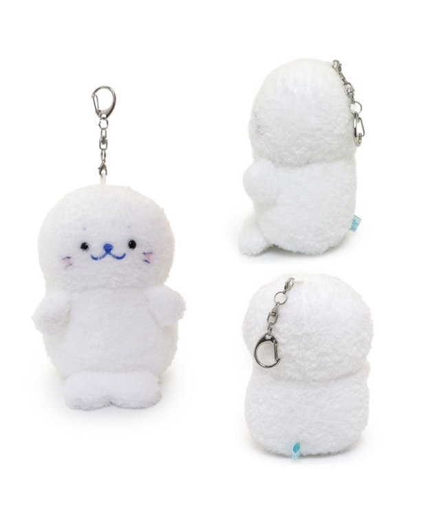 Mother garden しろたん ついたんマスコット  キーホルダー 12cm 《もふもふ 白》 単品 白
