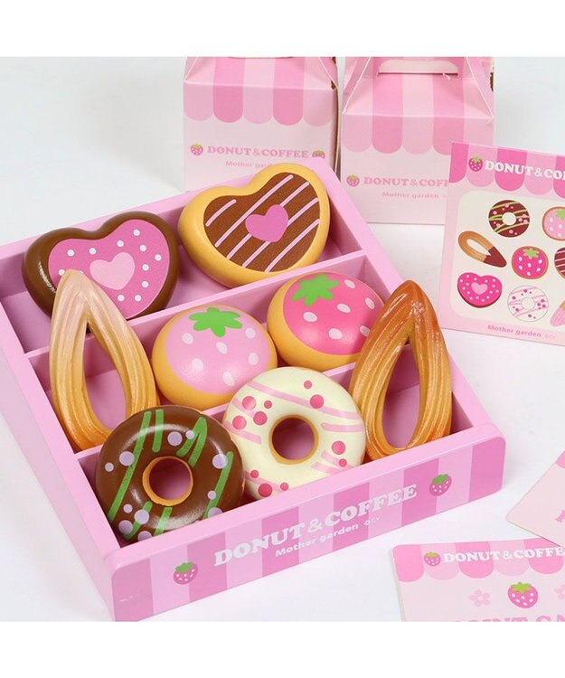 Mother garden マザーガーデン  野いちご いちごのドーナツショップ ピンク（淡）