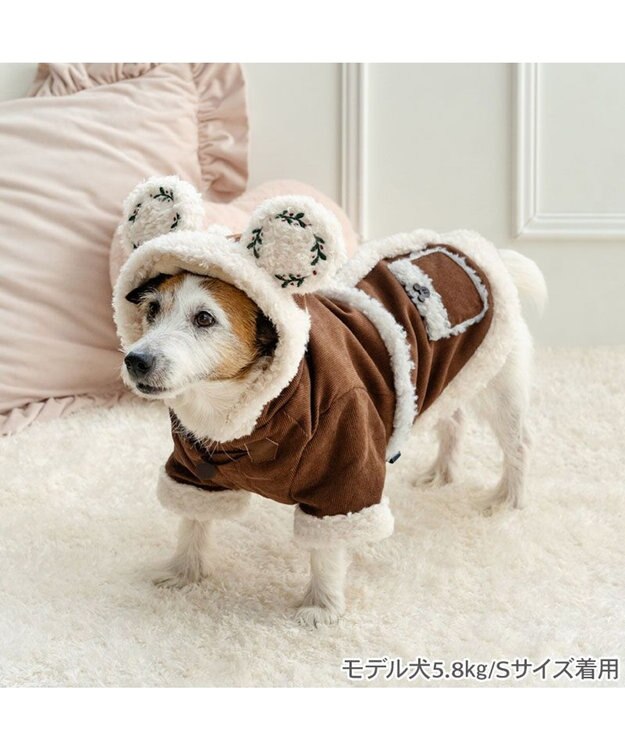 PET PARADISE ディズニー ミッキーマウス カントリーコート 小型犬 ブラウン