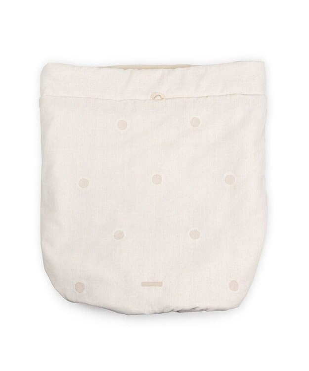 PET PARADISE ペットパラダイス 筒型寝袋 《ドット刺繍》 Ｍ ベージュ