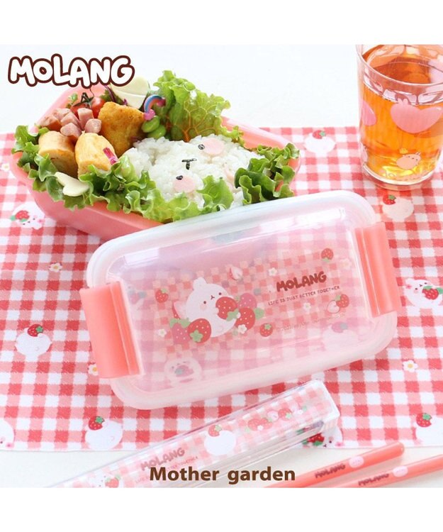 Mother garden マザーガーデン モラン お弁当箱 ドーム型 《いちご柄》 560mL 日本製 -
