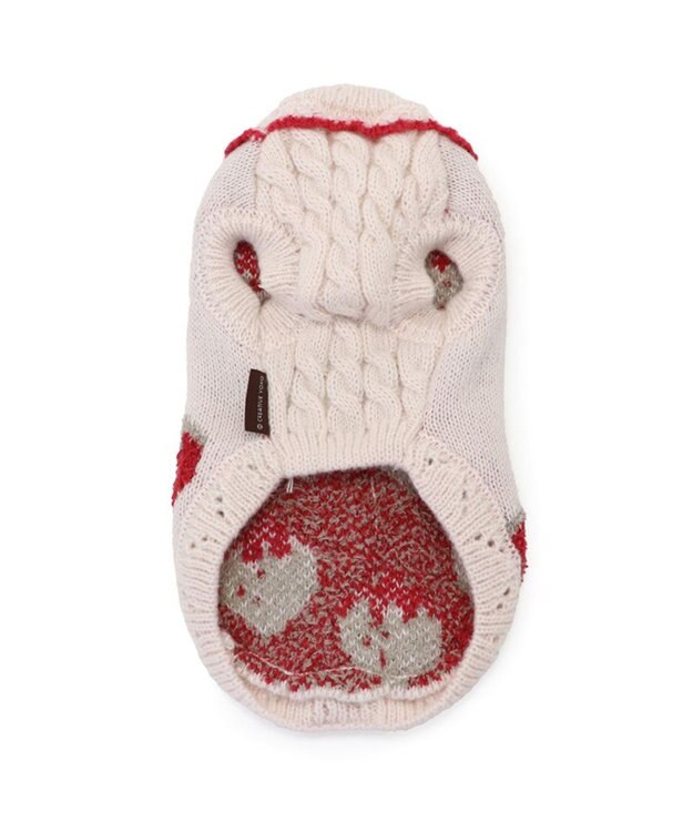 PET PARADISE ペットパラダイス 苺もこセーター  超小型犬 小型犬 ホワイト