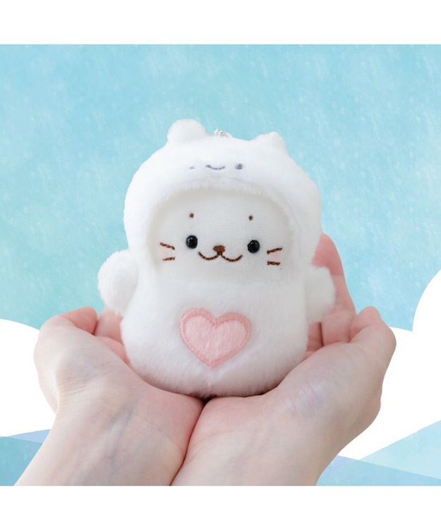 Mother garden しろたん ふわふわ キーホルダー 《クリオネ》 単品 クリオネ