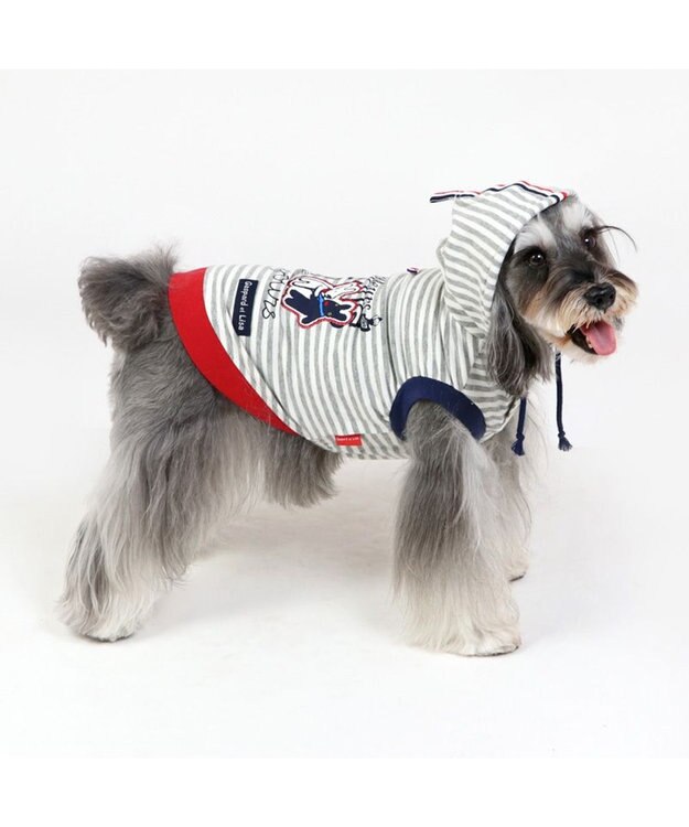 PET PARADISE リサとガスパール パーカー 《親友 ボーダー柄》【小型犬】 マルチカラー