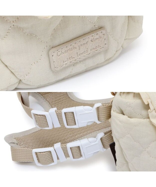 PET PARADISE ペットパラダイス キルトリュック付き ハーネス ＳＳ 小型犬 ベージュ