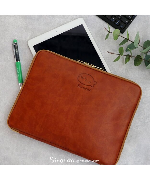 Mother garden しろたん 合皮 タブレットケース 11インチ対応 茶系